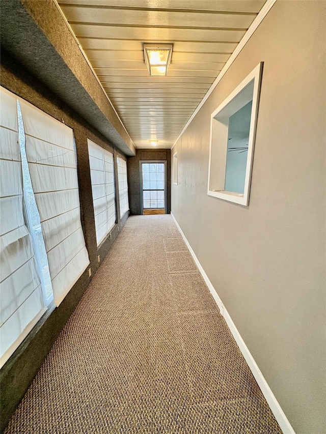 corridor featuring carpet