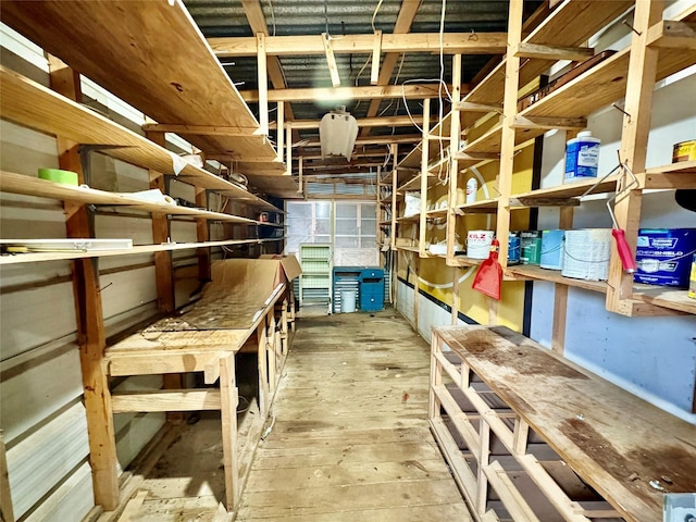 view of storage room