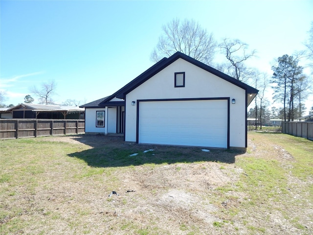 exterior space featuring fence