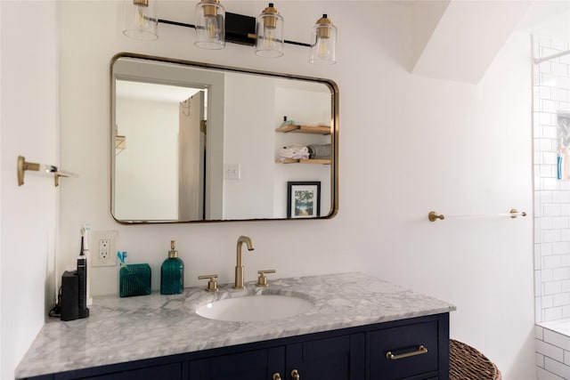 bathroom featuring vanity