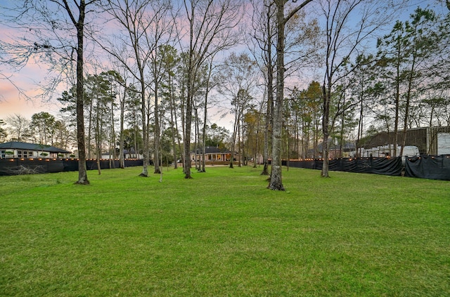 view of community featuring a lawn