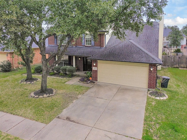 view of front of property with a front yard