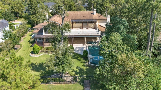 birds eye view of property