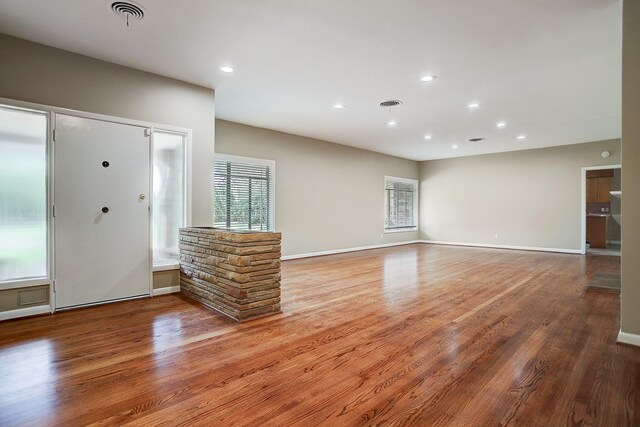 foyer entrance featuring light hardwood / wood-style flooring