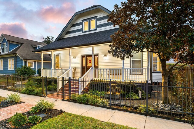 bungalow with covered porch