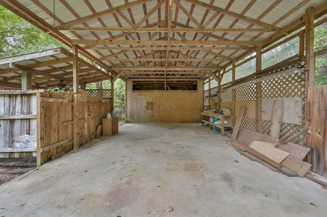 view of patio / terrace with an outbuilding and an exterior structure