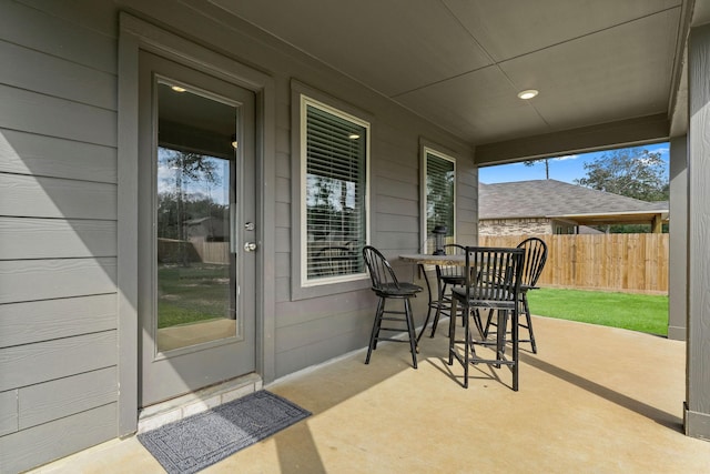 view of patio