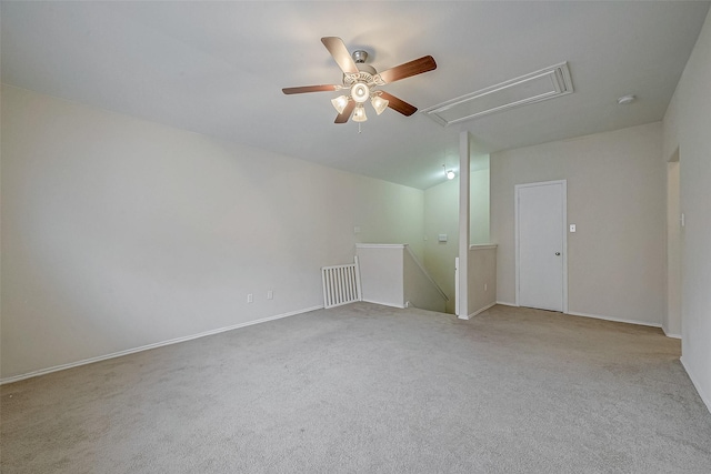 view of carpeted empty room