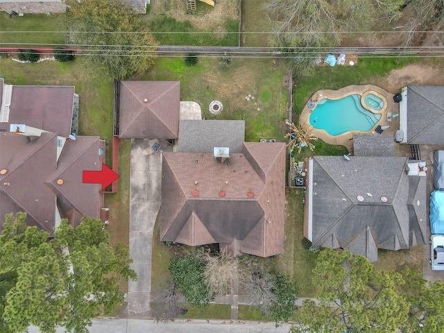 birds eye view of property