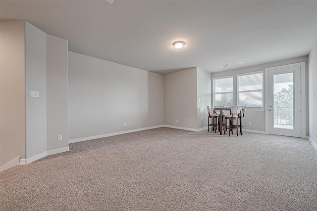 view of carpeted empty room