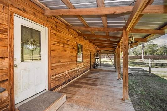 view of horse barn