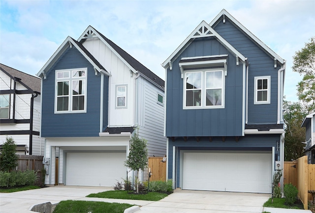 view of front of home featuring a garage