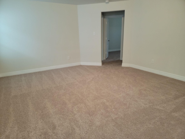 view of carpeted empty room