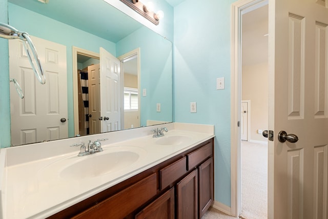 bathroom with vanity