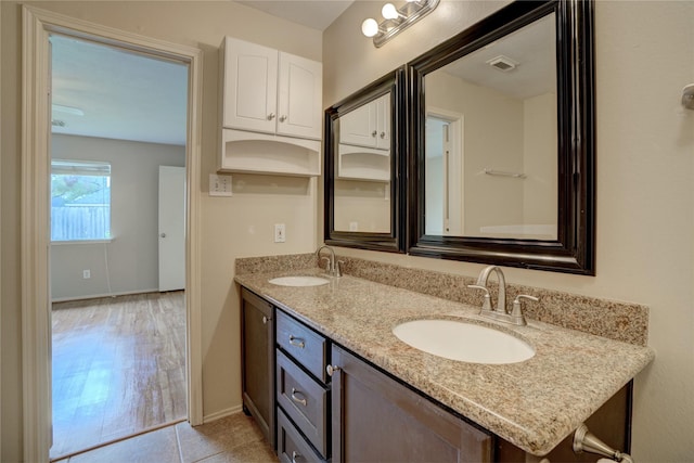 bathroom featuring vanity