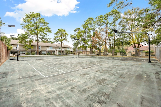 view of tennis court