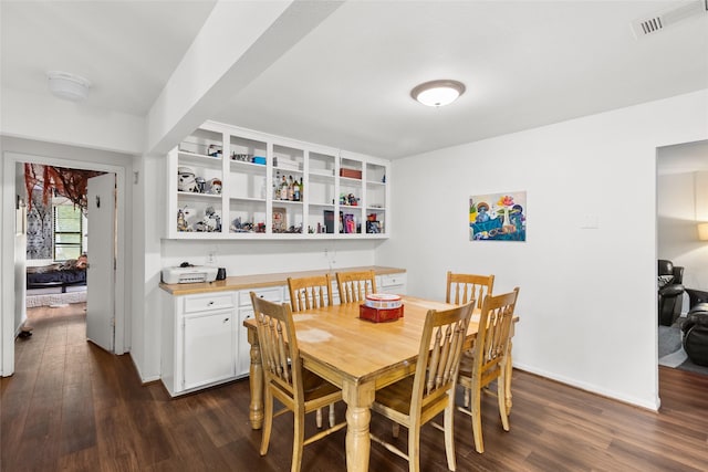 dining room featuring dark hardwood / wood-style floors