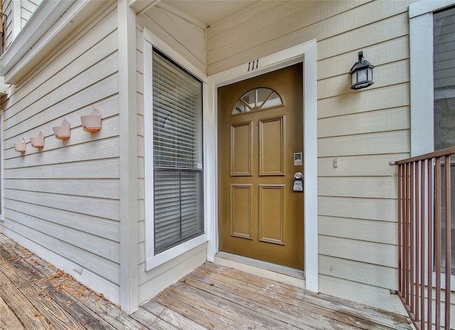 view of entrance to property