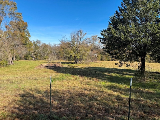 view of yard featuring a rural view