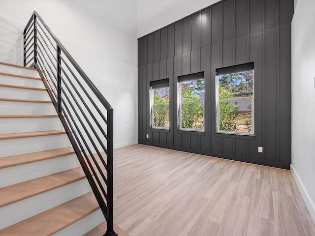 entryway featuring light hardwood / wood-style floors