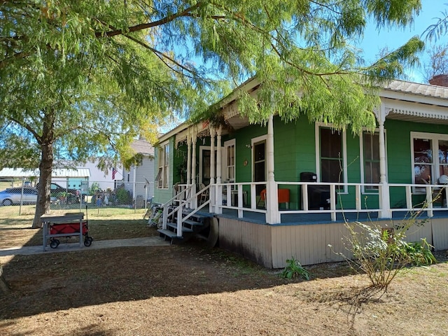 view of side of property