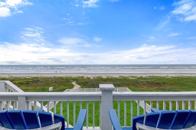 water view with a beach view