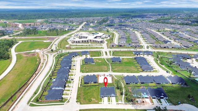 aerial view featuring a residential view