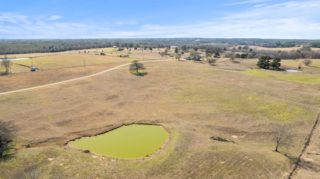 aerial view with a rural view