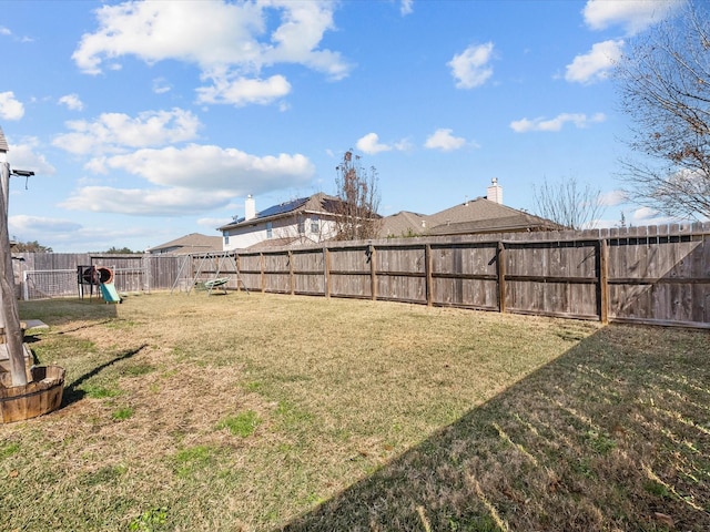 view of yard featuring a playground