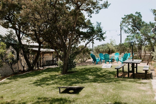 view of yard featuring a patio area