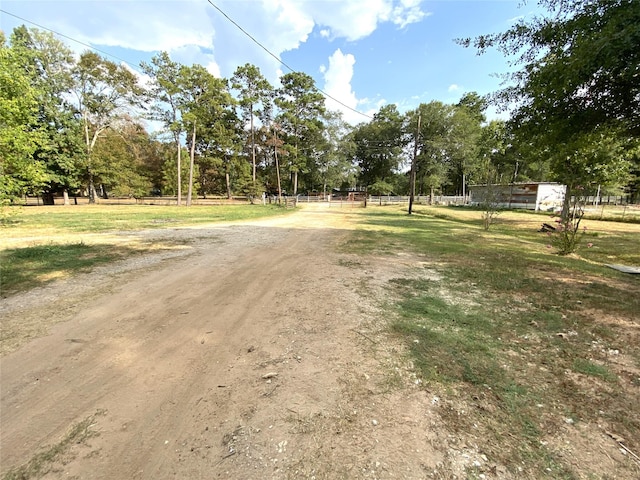 view of road