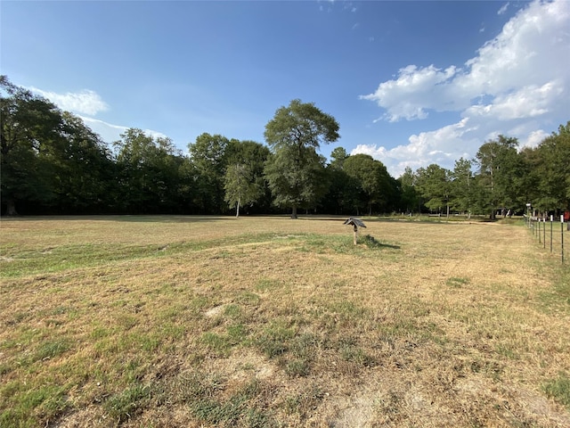 view of yard featuring a rural view