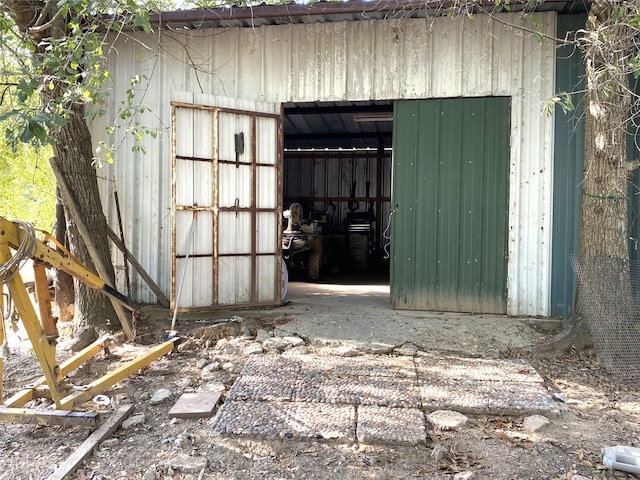 view of outbuilding