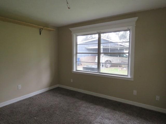 unfurnished room with a wealth of natural light and carpet flooring