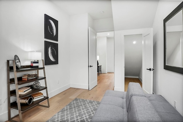 interior space featuring light hardwood / wood-style flooring