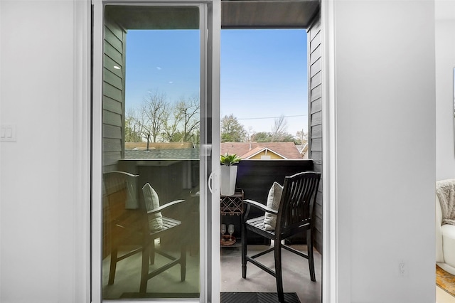 view of balcony