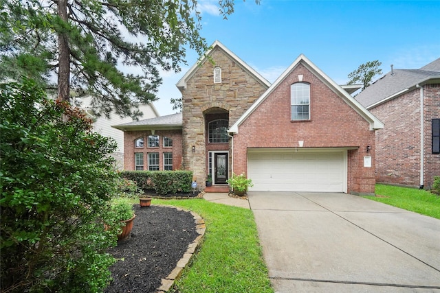 view of front of home featuring a garage