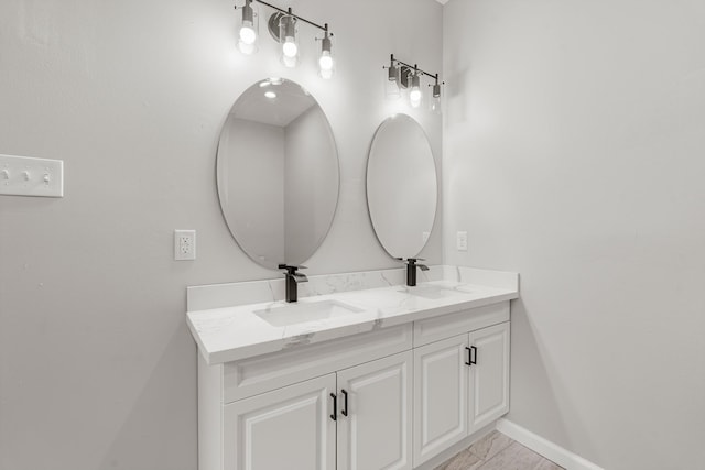 bathroom featuring vanity