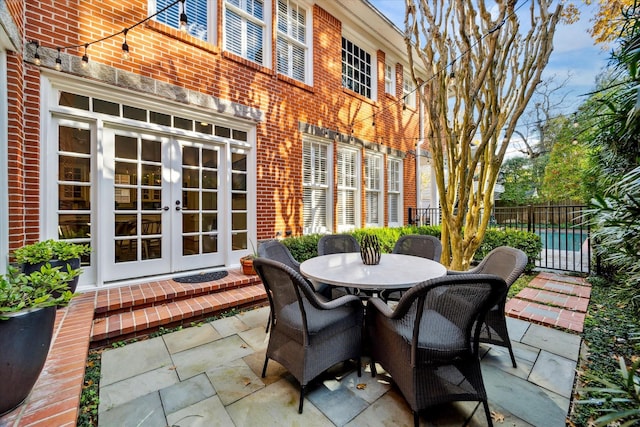 view of patio / terrace with french doors