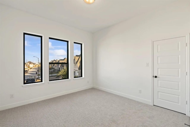 view of carpeted empty room