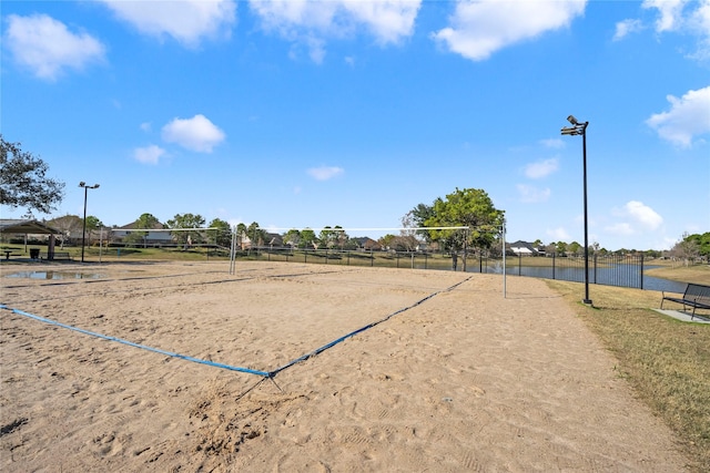 view of community with volleyball court