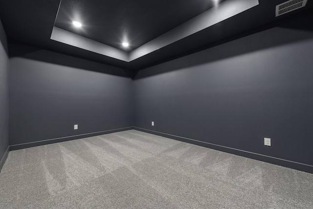 10807 Lighthouse Peak Trce, Richmond, TX 77406 - carpeted empty room featuring baseboards, recessed lighting, and a raised ceiling