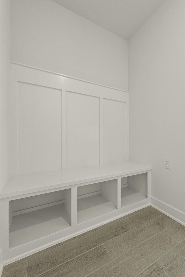 26515 Castra Crescent Trl, Richmond, TX 77406 - mudroom with wood finished floors and baseboards