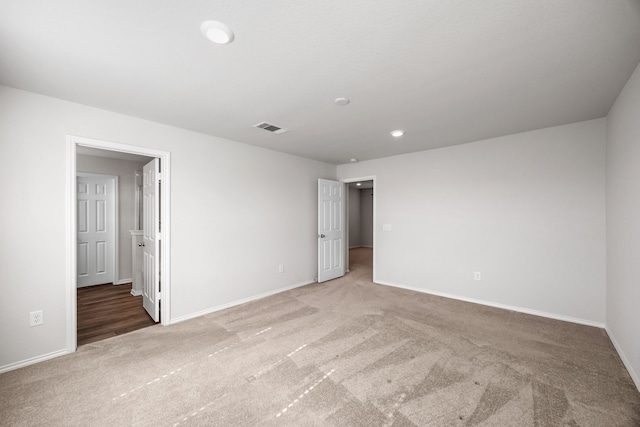 unfurnished bedroom featuring carpet flooring