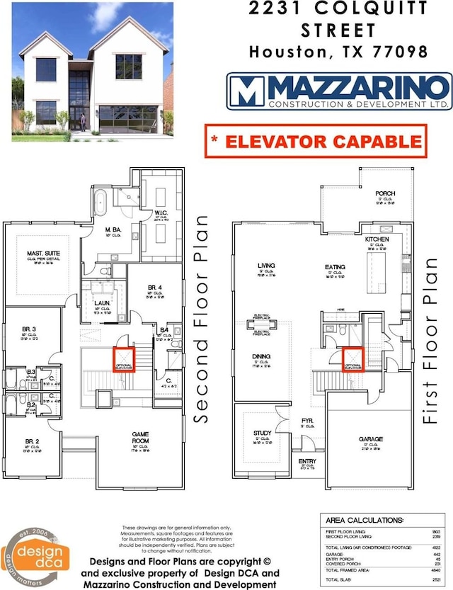 2231 Colquitt St, Houston, TX 77098 - property floor plan