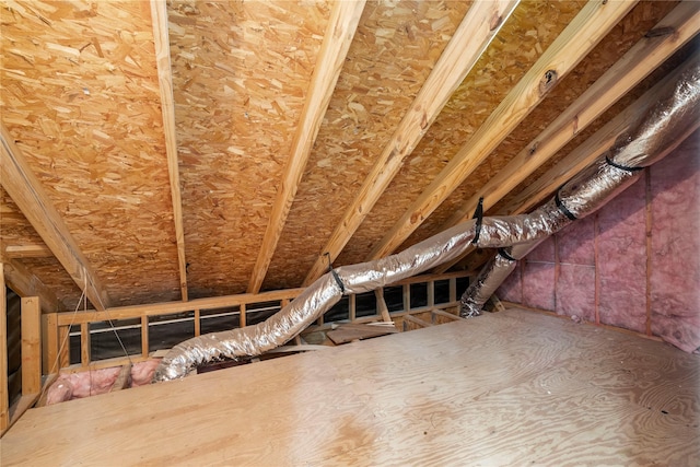 view of attic