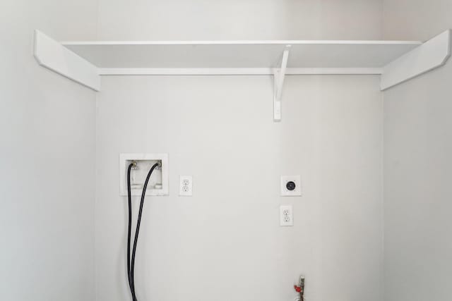 laundry room featuring electric dryer hookup, hookup for a washing machine, and hookup for a gas dryer