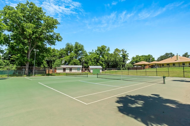 view of sport court