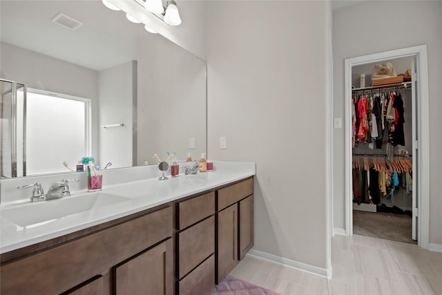 bathroom featuring vanity