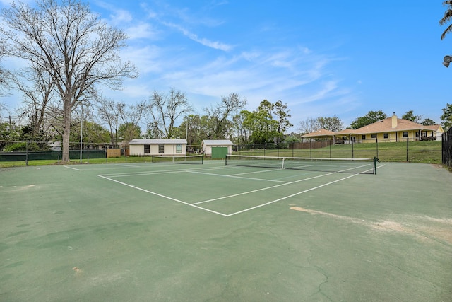 view of tennis court